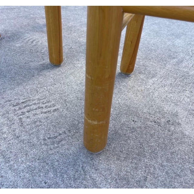 Hank Lowenstein Padova Wood Dowel Counter Height Bar Stools, a Pair For Sale - Image 4 of 12