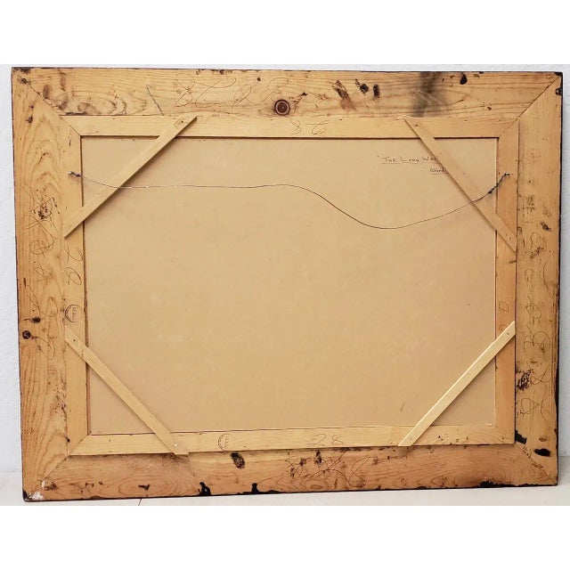 Alfred Owles (1894-1978) "The Long Wait" Original Watercolor C.1970s For Sale - Image 10 of 11