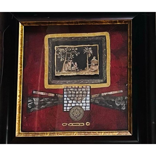 Contemporary Marie Frédérique Mixed Media Art Limited Edition Framed Collage For Sale - Image 3 of 9