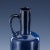 Blue Mid-Century Ceramic Vase in Midnight Blue from Ruscha Pottery, 1970s For Sale - Image 8 of 11