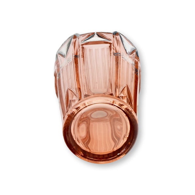Large Art Deco Pink Vase With Sterling Silver Fittings For Sale In Los Angeles - Image 6 of 6