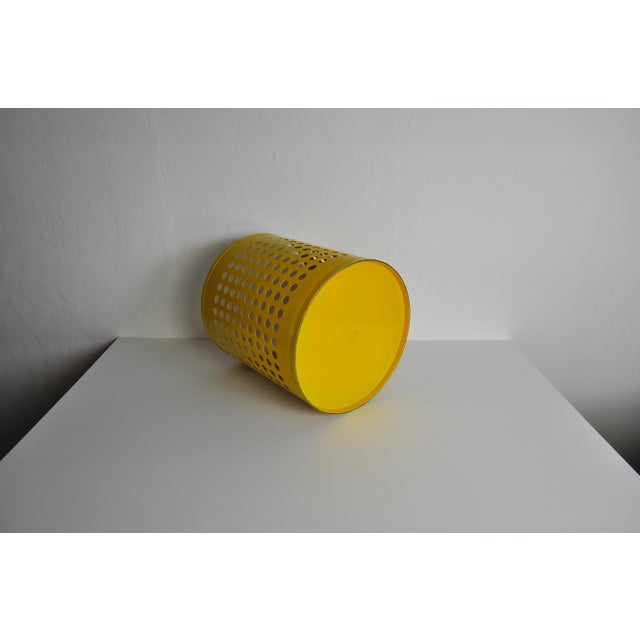 Yellow RM Wastebasket by Richard Müller, 1970s For Sale - Image 9 of 10
