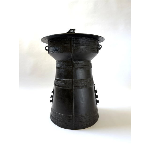 This Thai rain drum is crafted in the style of the ancient Dong Son bronze drums of Northern Vietnam—one of the most...