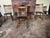 19th Century Set of 5 Antique Primitive Style Yellow Pine Dining Side Chairs For Sale - Image 11 of 11