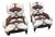 Pair of Furniture Land South Custom Made Chairs in Fabric by Quadrille Possibly Baker or Drexel For Sale