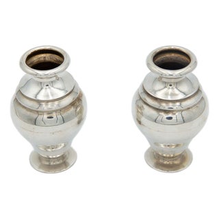 Plain Silver Pots, Set of 2 For Sale