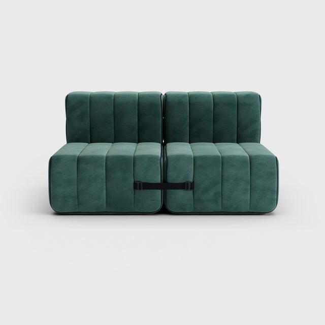 Not Yet Made - Made To Order Modular Two-Seater Sofa in Barcelona Fabric by Ambivalenz, Set of 4 For Sale - Image 5 of 18