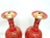 1960s Red Ceramic Vases, 1960s, Set of 2 For Sale - Image 5 of 10