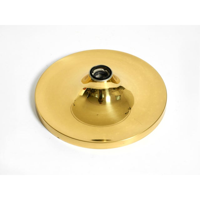 Mid-Century Modern Space Age Disc Brass Wall Lamp from Sölken Leuchten, 1960s For Sale - Image 12 of 17