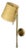 Ancora-W2 Contemporary Polished Brass Wicker Wall Light Sconce Jonathan Amar For Sale