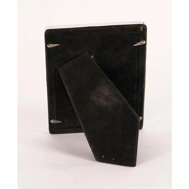Blue Vintage Sterling Silver Photo Frame from RBB Sheffield, 1990 For Sale - Image 8 of 10