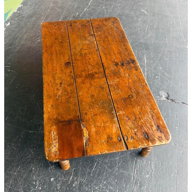 Wood Primitive Coffee Table For Sale - Image 7 of 16