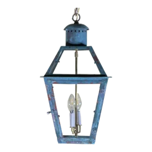 Vintage Four-Sides Hanging Copper Lantern