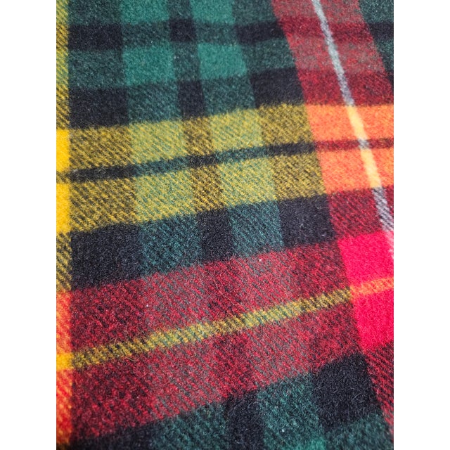 Vintage Faribo Wool Picnic Blanket For Sale - Image 4 of 4