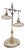 Silver Lamp in the Shape of Crucifix For Sale