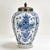 Impressive pair of 18th century earthenware spice or tobacco jars hand decorated in blue and white floral chinoiserie...