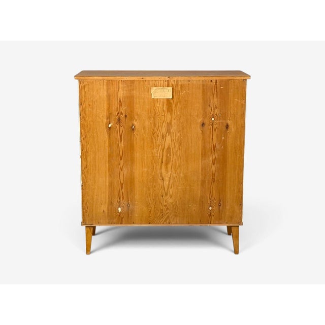 Swedish Modern, Nordens Flora Cabinet, Birch, Floral Lithographs, Sweden, 1940s For Sale - Image 12 of 13