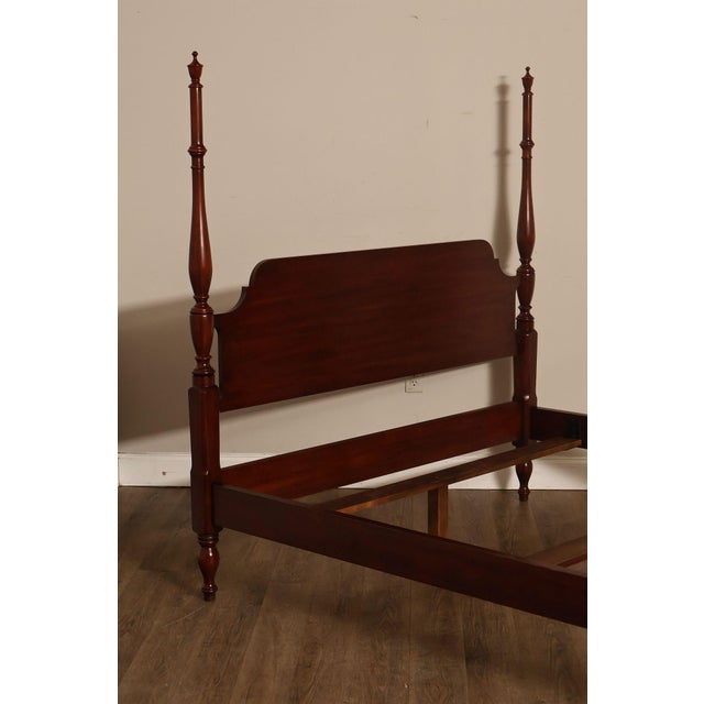 Henkel Harris Solid Cherry Queen Four Poster Bed For Sale - Image 9 of 18