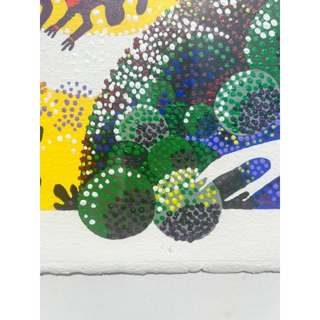 Wood Indiginous Maori Painting by Joy Rowbotham – New Zealand Landscape For Sale - Image 7 of 10