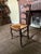 19th Century Pair of Antique French Provincial Style Oak Rush Seat Side Chairs For Sale - Image 4 of 10