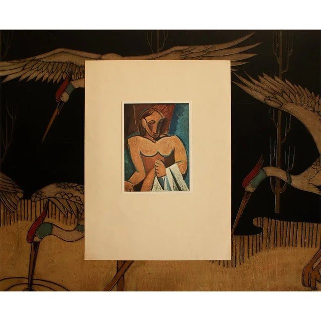 1940s 1940s After Pablo Picasso "Nude With a Towel", First Edition Period Swiss Lithograph For Sale - Image 5 of 8