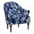 John Robshaw x Cloth & Company Josephine Chair in Daman Blue For Sale