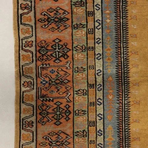 Textile Antique Handmade Melas Rug in Cotton and Wool, Turkey For Sale - Image 7 of 9