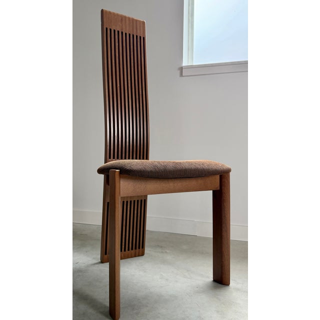 Pietro Costantini for Ello Postmodern High Back Dining Chairs, Set of 8 (Italy) For Sale - Image 11 of 17