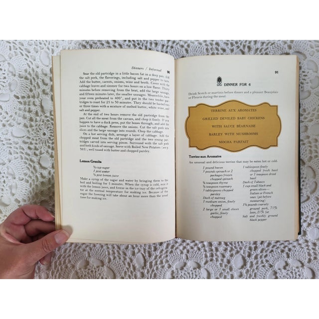 1965 James Beard Menus for Entertaining Cookbook For Sale - Image 10 of 12