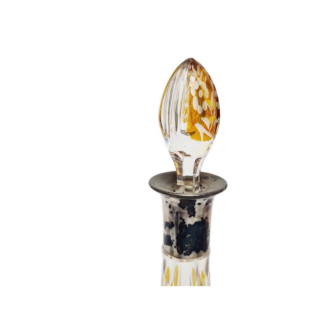 Art Deco Crystal Silver Carafe, Denmark, 1930s For Sale - Image 9 of 13