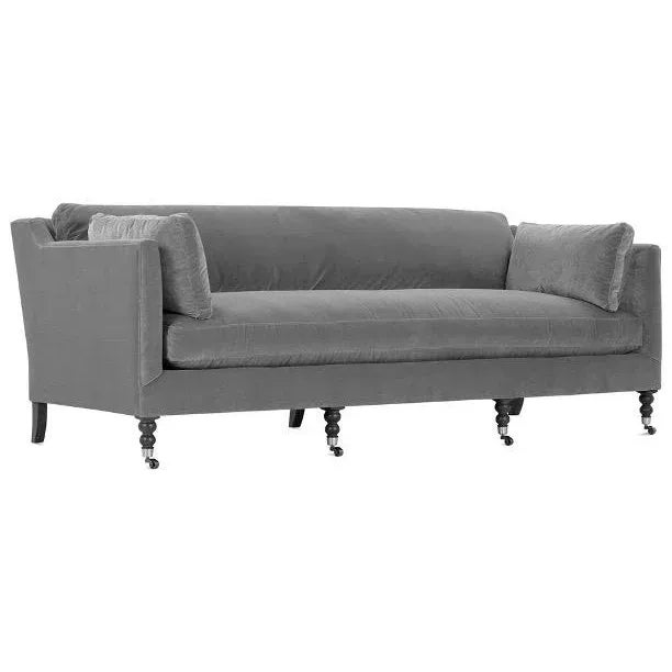 Not Yet Made - Made To Order Greta Sofa, Seal Velvet For Sale - Image 5 of 6
