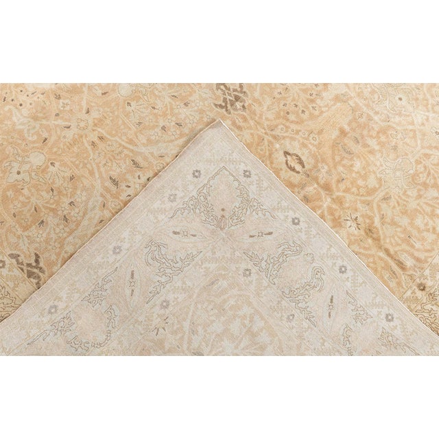 Textile Antique Persian Tabriz Botanic Handwoven Wool Rug For Sale - Image 7 of 11