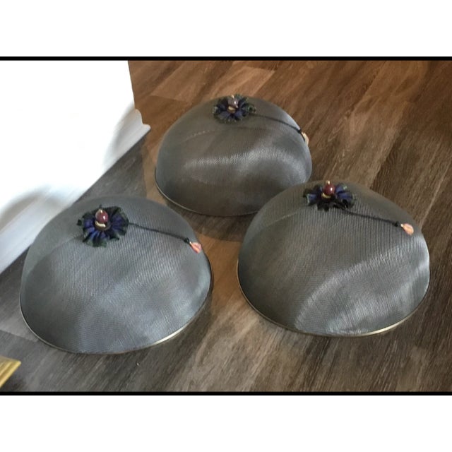 1990s Vintage MacKenzie-Childs Large Mesh Picnic Domes For Sale - Image 5 of 5