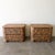 Gabriella Crespi Vintage 1970s Mid Century Modern Pair of Cork Nightstands Burlwood For Sale - Image 4 of 12