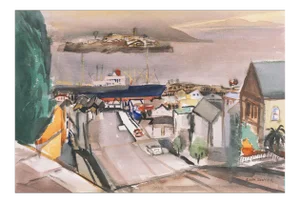'San Francisco and the Bay' by Elva Senter, Early California Woman Artist, Palo Alto Art Club
