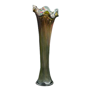 20th Century Tall Vintage Glass Flower Vase