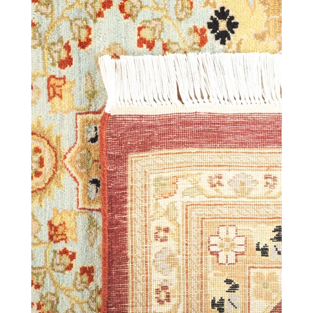 2000 - 2009 Mogul, One-of-a-Kind Hand-Knotted Area Rug in Orange, 8' 0" x 10' 3" For Sale - Image 5 of 8