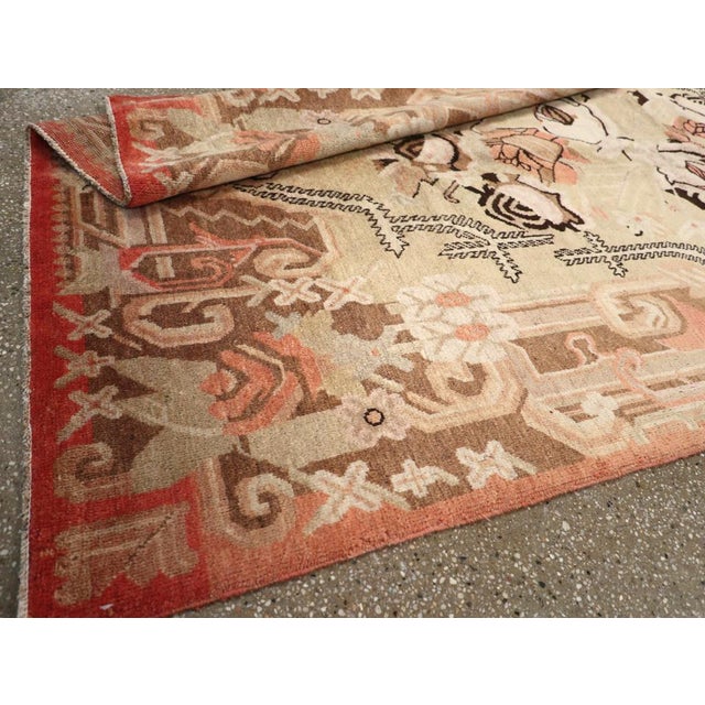 Antique Khotan Rug, Cotton & Wool, Geometric Design, Circa 1930 For Sale - Image 10 of 10