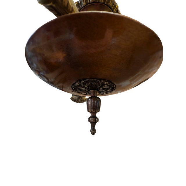 Five-Arm Chandelier by Paavo Tynell, 1930s For Sale - Image 12 of 15