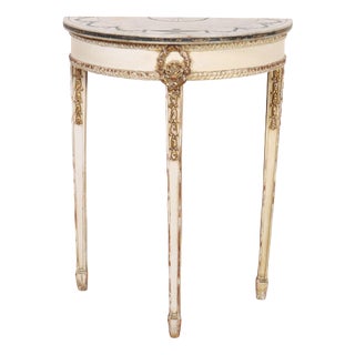 French Painted Console Table, 1890s For Sale