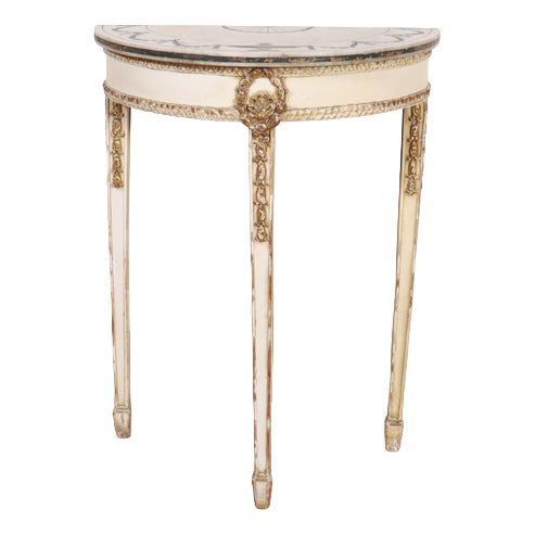 French Painted Console Table, 1890s For Sale