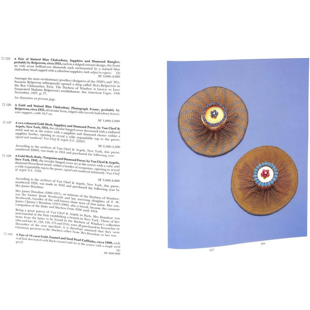 Paper "The Jewels of the Duchess of Windsor - 2nd-3rd April 1987 Sotheby's Geneva" 1987 For Sale - Image 7 of 18