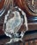 Exquisite realistic detail of a bald eagle sculpted in unleaded crystal by Swedish artist Mats Jonasson for Maleras...