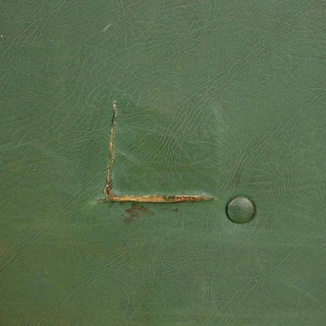 Wood Vintage Console Table in Beech and Leatherette, 1950s For Sale - Image 7 of 10