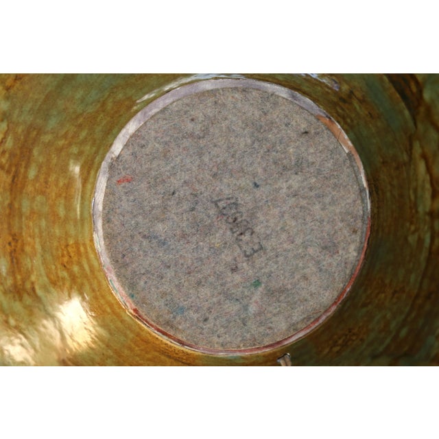 Mid-Century Large Ceramic Drip Glaze Table Lamp, 1960s For Sale - Image 12 of 12