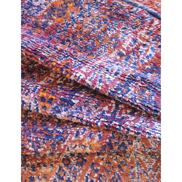 1980s 1980s Collectible Moroccan Wool Rug - 12.4 X 6.5 Ft For Sale - Image 5 of 8