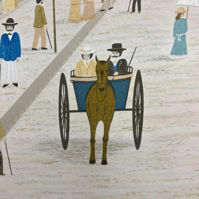 Mid-Century Modern Vintage Francois Ledan Folk Art Ocean Landscape Lithograph by Fanch For Sale - Image 3 of 13