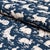 Schumacher SAMPLE - Schumacher Cottontails Fabric In Indigo For Sale - Image 4 of 4