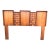 1970s Tobago Brutalist Walnut Headboard For Sale