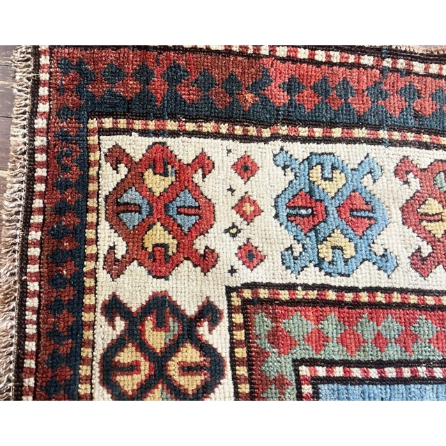 Tribal Antique Caucasian Kazak Rug, 5'0" × 9'6" For Sale - Image 3 of 8